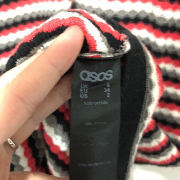 Super fun ASOS striped knit t-shirt dress - Picture 4 of 4